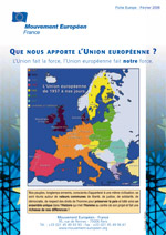 <b>Que nous apporte<br>l'Union europenne ?</b> (lot de 200 exemplaires)