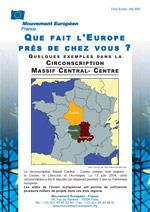 <b>L'Europe prs de chez vous<br>Circonscription Centre</b> (lot de 200 exemplaires)