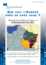 <b>L'Europe prs de chez vous<br>Circonscription Est</b> (lot de 200 exemplaires)