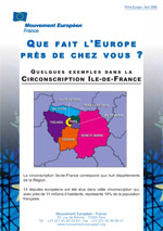 <b>L'Europe prs de chez vous<br>Circonscription IDF</b> (lot de 200 exemplaires)