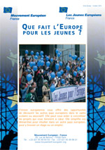 <b>Que fait l'Europe<br>pour les jeunes ?</b> (lot de 200 exemplaires)