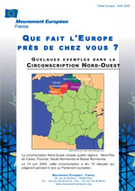 <b>L'Europe prs de chez vous<br>Circonscription Nord-Ouest</b> (lot de 200 exemplaires)