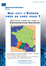 <b>L'Europe prs de chez vous<br>Circonscription Sud-Ouest</b> (lot de 200 exemplaires)